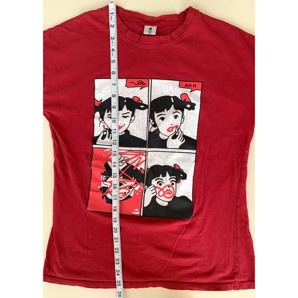 Boxy Tee Pop Art Style Comic Girl - Picture 3 of 10